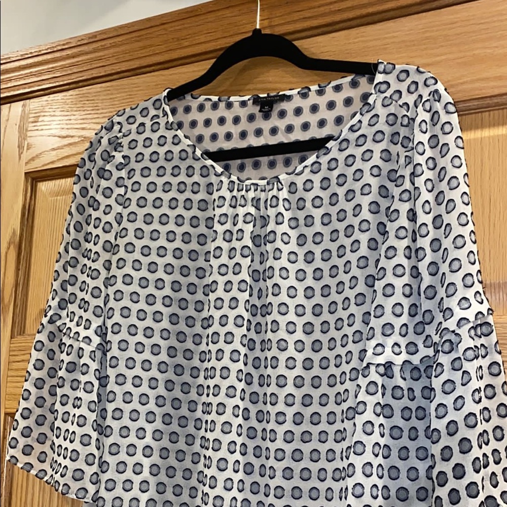 Ann Taylor Polka Dot Blouse - Picture 4 of 10